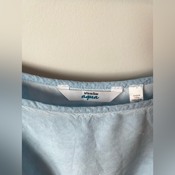 Light Blue Baby Doll Dress/Cover Up - Picture 2 of 4